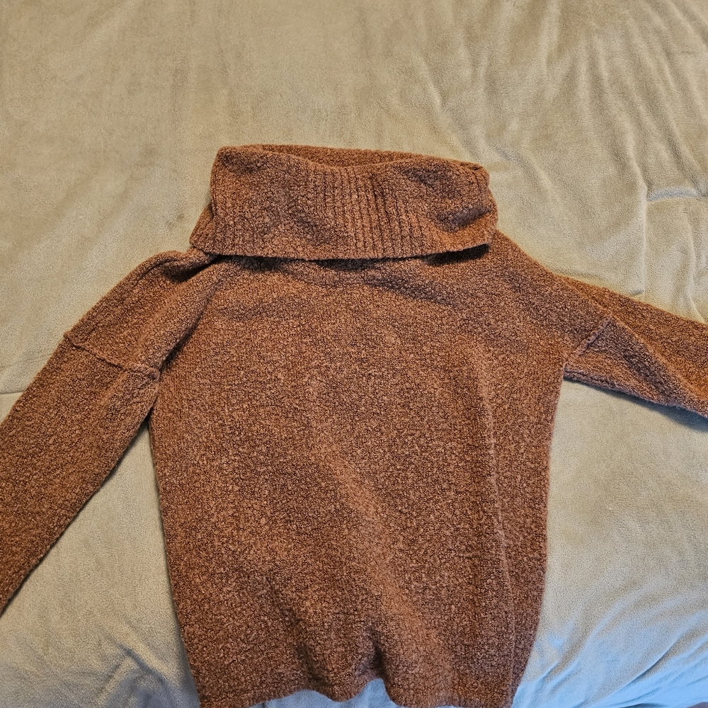 Brown long sleeved Turtle Neck sweater
